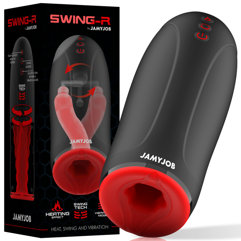 JAMYJOB Swing-R automaattinen masturbaattori miesten seksilelu, pyörivä ja pehmeä seksilelu kuva näkyvissä