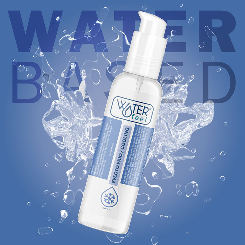 Vesipohjainen viilentävä liukuvoide WATERFEEL 150 ml, pehmeä ja raikastava käyttöliittymä.