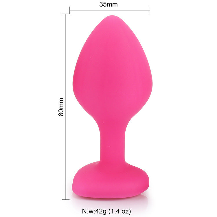 Pleasurez Anaalitappi Setti Sydän, miellyttävä ja pehmeä anaali-tappi, sydämen muotoinen ja ergonominen design.