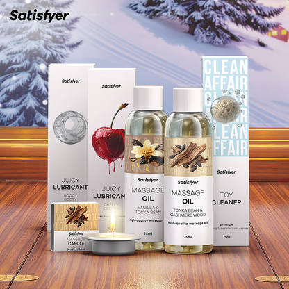 SATISFYER Joulukalenteri Premium 2026 Love Express, joulukalenteri koristeltu jouluteemalla ja sisältää yllätyksiä.