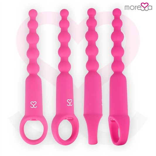 Moressa Anaalihelmi Vibraattori Ronié, pienikokoinen ja väreiltään monipuolinen anaali vibraattori, näkyvissä kuva.