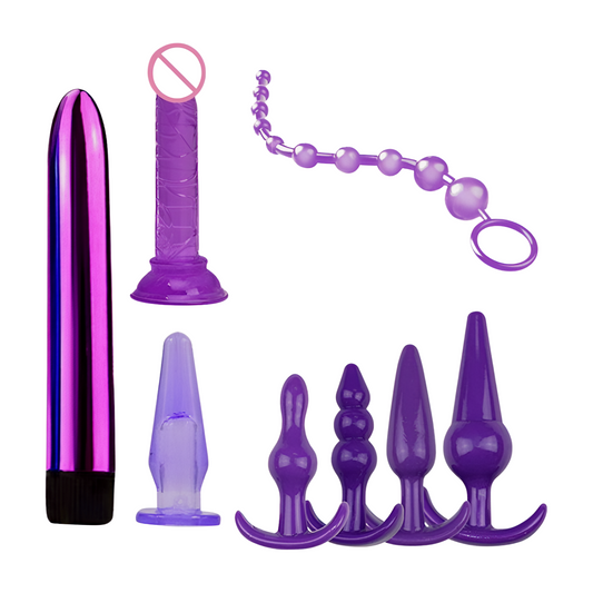Pleasurez Anaali-lelukokoelma, monivärinen ja erikokoisia anaalileluita, sopii kokemuksen monipuolistamiseen.