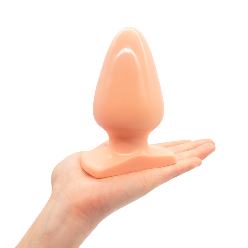 Musta PLEASUREZ Anaalitappi Extra, ergonominen anaali-insertti, pehmeä ja turvallinen käytössä.