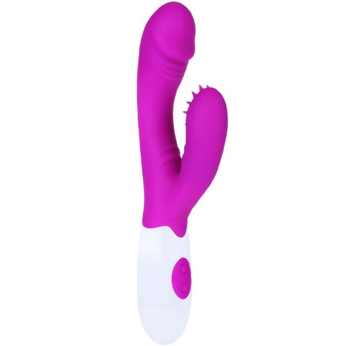 Naisten seksilelu PRETTY LOVE G-PISTE VIBRAATTORI ANDRE, silikoni, väriltään vaaleanpunainen, näyttävä ja ergonominen design