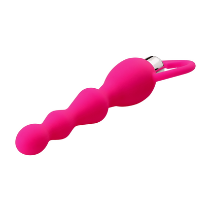 Musta PLEASUREZ Anaali Anustappi Helmi Pulse, ergonominen ja pehmeä, miellyttävä käyttöliittymä ja helmi-kerros.