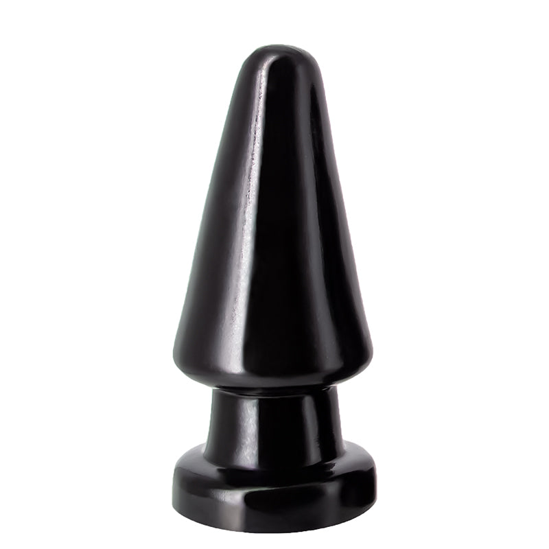 Iso PLEASUREZ Anaali Anustappi Cone musta, kestävä ja mukava anaalituote, sopii kokemuksen lisäämiseen.