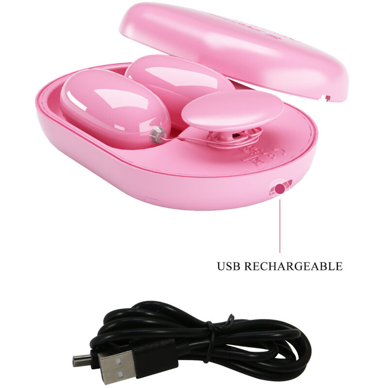 Puolipallo VIBRAATTORI FUN BOX naisten seksilelu, PRETTY LOVE, 12 vibraatio-tilaa, kätevä ja monipuolinen seksiväline.