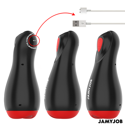 JAMYJOB Core-X automaattinen masturbaattori miehille, silikonia oleva seksilelu, näyttävä ja realistinen muoto.