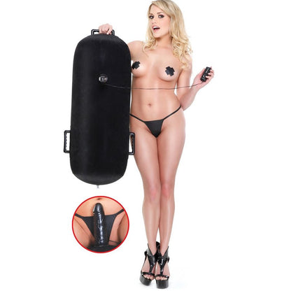 Fetish Fantasy Series naisten seksilelu dildo ja ratsastustuoli, musta, pehmeä ja ergonominen seksilelu.