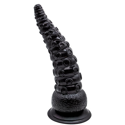 Mustavalkoinen dildo Lonkero Kiss PLEASUREZ-merkkisenä, pehmeä ja realistinen seksilelu, kuvassa näkyy yksityiskohtainen muotoilua.