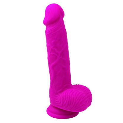 Pleasurez Dildo Nova -lelu, realistinen dildo, vaaleanpunainen ja pehmeä materiaali, kuvassa näkyy yksityiskohdat ja muoto.