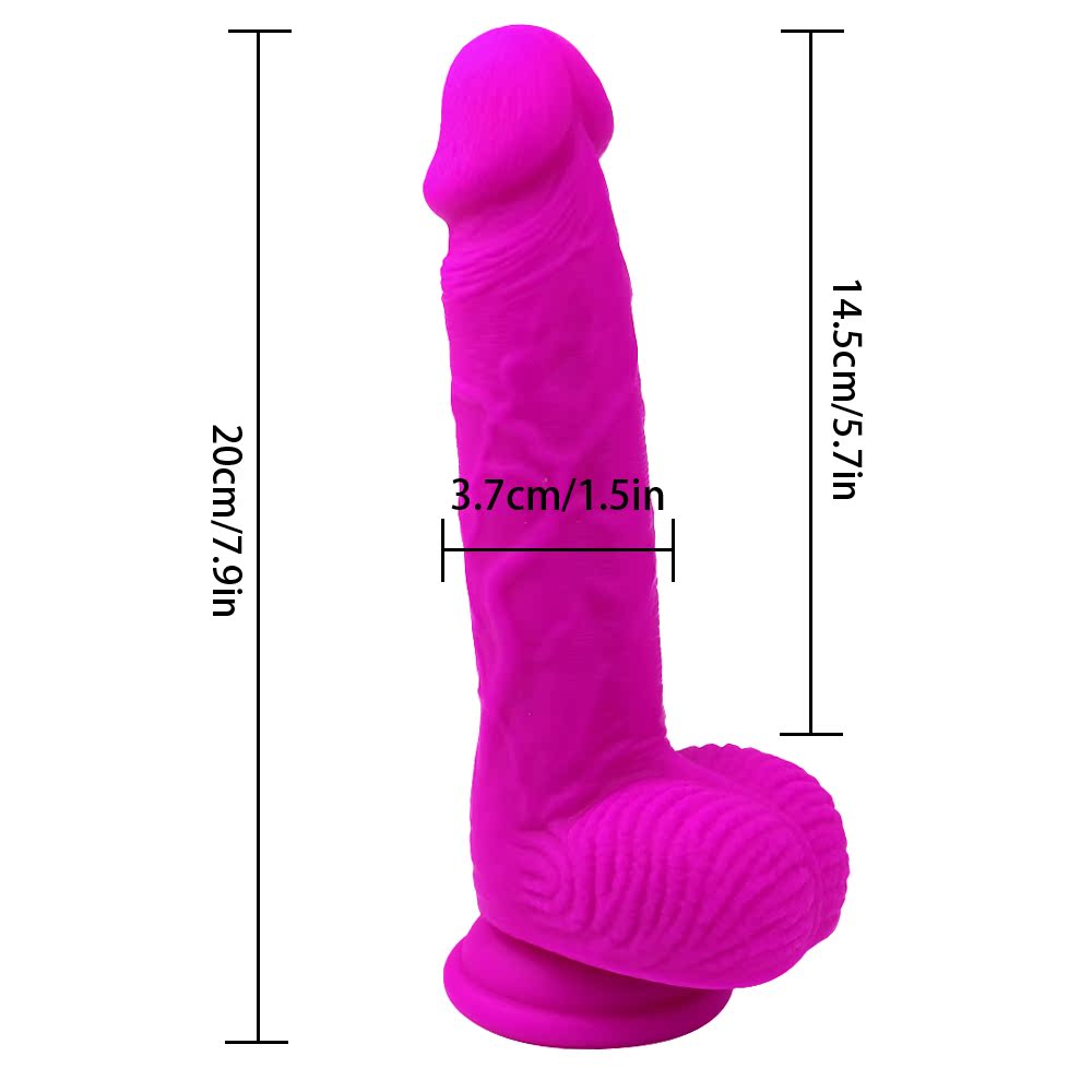 Pleasurez Dildo Nova, realistinen dildo, pehmeä ja joustava, kuvassa esillä.