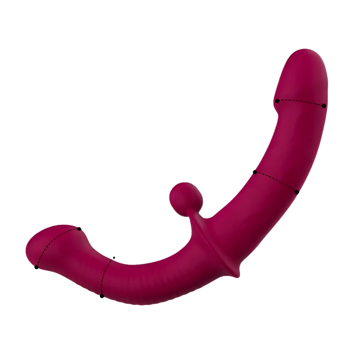 Pleasurez Dildo Tupla -värisevä dildo, joka tarjoaa kaksinkertaisen stimulaation ja realistisen muodon.