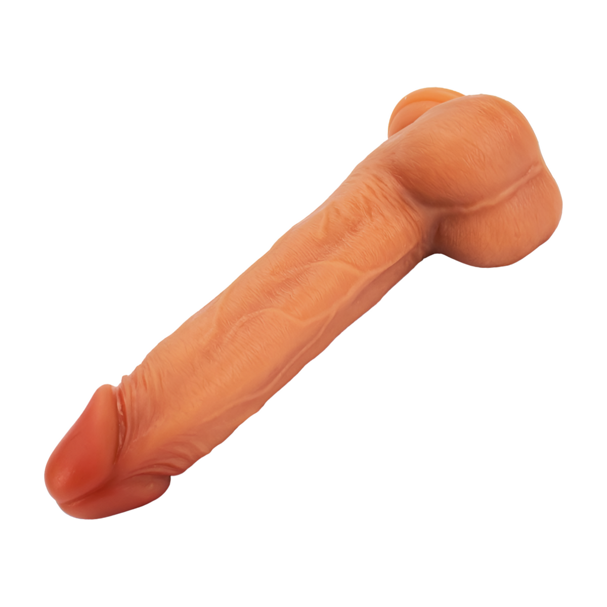 Pleasurez Dildo Työntyvä Swing, realistinen dildo, kuvassa näyttävä ja yksityiskohtainen, sopii erogeenisiin alueisiin.