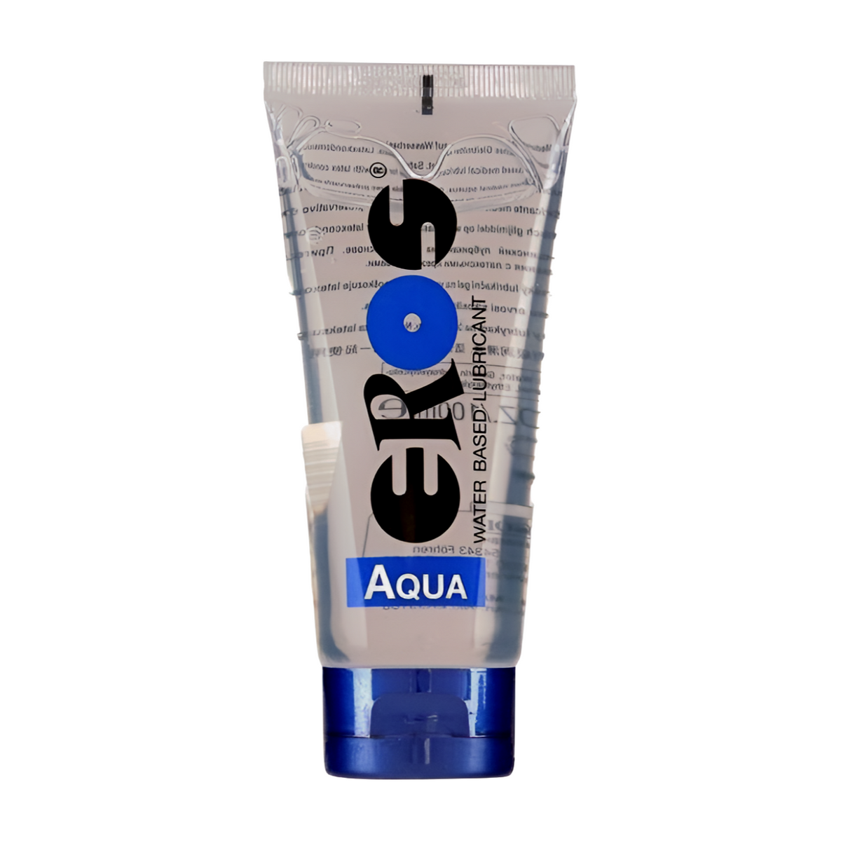 Eros-liukuvoide 100ml, vesipohjainen liukuvoide, sopii intiimiin käyttöön, näkyvissä pullo ja etiketti.
