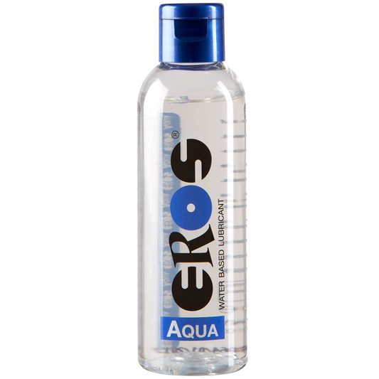 Eros-liukuvoide 100ml, liukuvoide, sopii intiimiin käyttöön, kirkas ja silkkinen koostumus, tuotteen pakkauksessa.