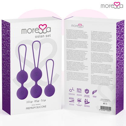 Moressa Geishakuula Setti Osian, naisten seksilelu with realistic design and textured surface for intimate pleasure.
