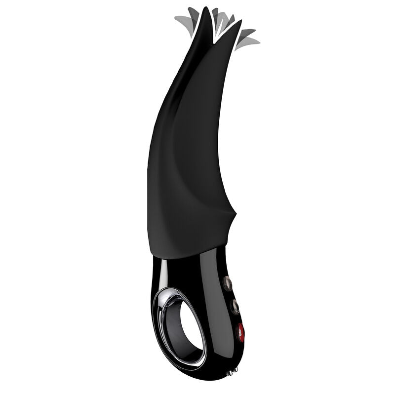 Black Fun Factory VIBRAATTORI VOLTA vibrator, sleek design, smooth surface, and ergonomic shape for versatile pleasure.