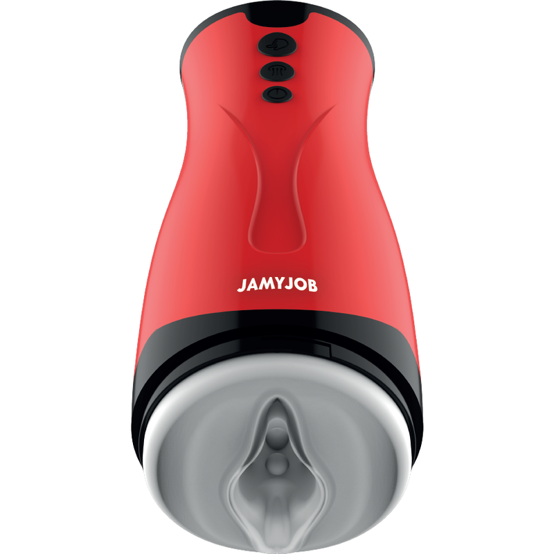 JAMYJOB Damen Masturbaattori, realistinen muotoilu ja pehmeä tekstuuri, näkyvissä kuvassa.