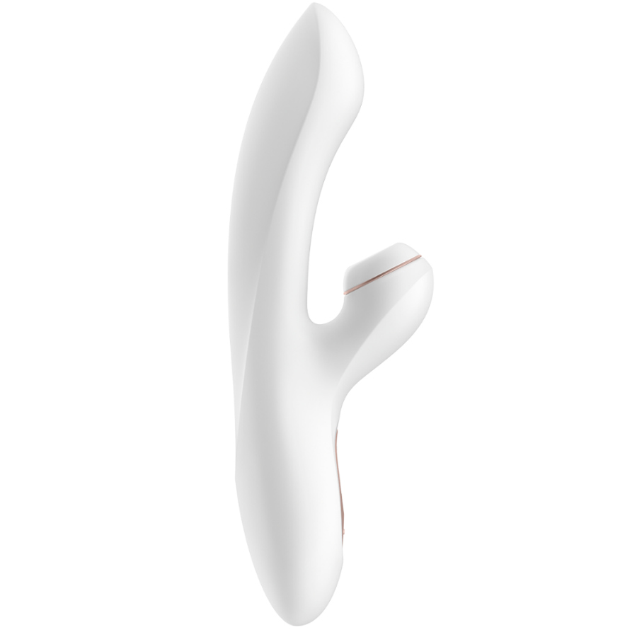 Vibraattori SATISFYER PRO G-PISTE, elegantti ja ergonominen seksilelu naisten G-pisteen stimulointiin, kuva näkyvissä.