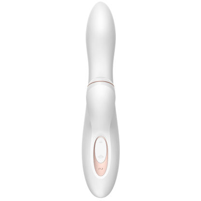 Satisfyer PRO G-PISTE vibraattorin kuva, musta ja silikonia oleva seksilelu, suunniteltu erityisesti G-pisteen stimulaatioon.