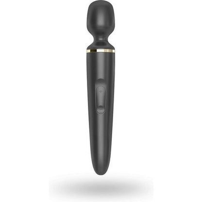 Satisfyer Wand VIBRAATTORI Wander with textured handle and sleek design, ideal for targeted pleasure and intense vibrations.
