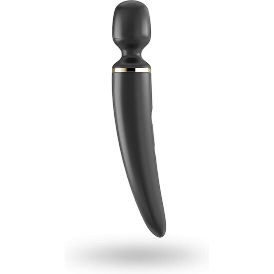 SATISFYER Wand Vibrator, a sleek personal massager with a smooth surface and ergonomic design for targeted stimulation.