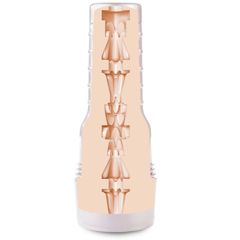 Kenzien Reeves Fleshlight miesten seksilelu Fleshlight Girls -värivaihtoehto ja realistinen tekstuuri, kuvassa lähikuva seksilelusta.