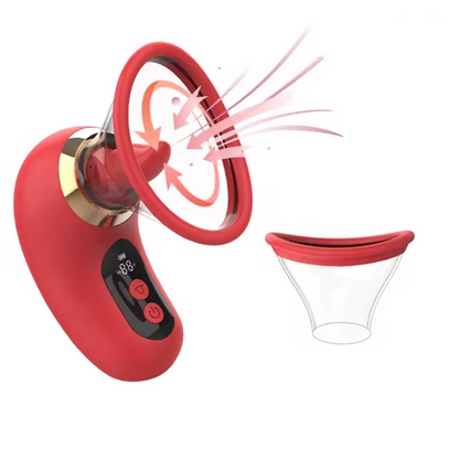 Pleasurez KLITORIS KIIHOTIN AITI naisten seksilelu, kieli- ja imevätoiminto, pehmeä ja ergonominen muoto.