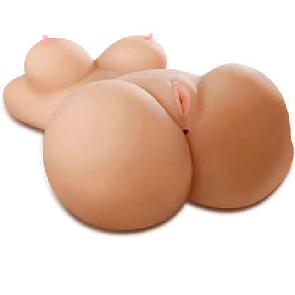 Miesten seksilelu EXTREME TOYS - Mega-seksinukke, realistinen muotoilu ja pehmeä tekstuuri seksilelun kuvassa.