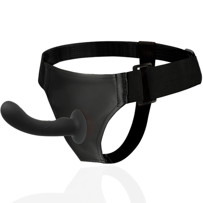 Musta Strap-On Walker 15,5 cm naisten seksilelu HARNESS ATTRACTION -harness ja dildo yhdistelmä.