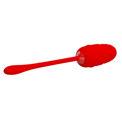 Pehmustettu MUNA VIBRAATTORI MARINA, Pretty Love naisten seksilelu, kuvassa sileä ja ergonominen muoto, vaaleanpunainen väri.