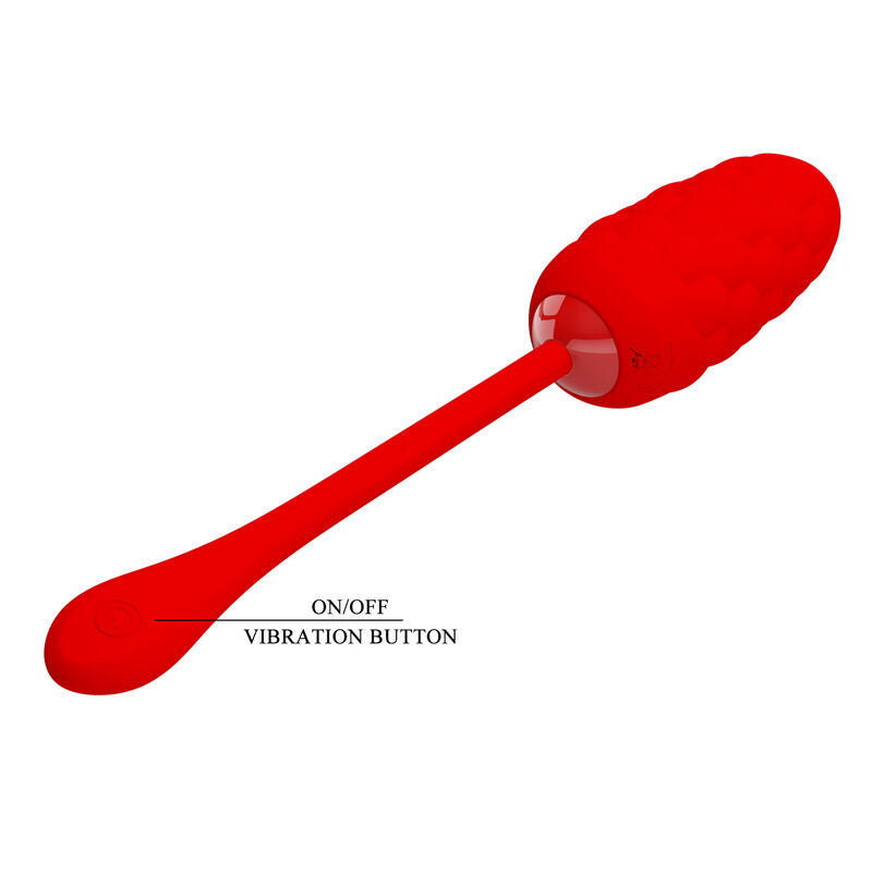 Pehmustettu MUNA VIBRAATTORI MARINA naisten seksilelu, PRETTY LOVE, kiiltävä ja ergonominen design.