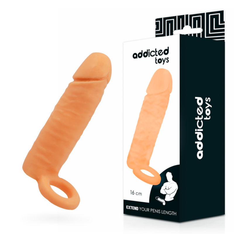 Addicted Toys miesten seksilelu, realistinen penisjatke, laadukas ja pehmeä, suunniteltu lisäämään nautintoa.
