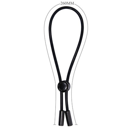 Miesten seksilelun Penisrengas Lasso Pretty Love, elastinen ja kestävä seksiväline, kuvassa läpinäkyvä penisrengas lasso.
