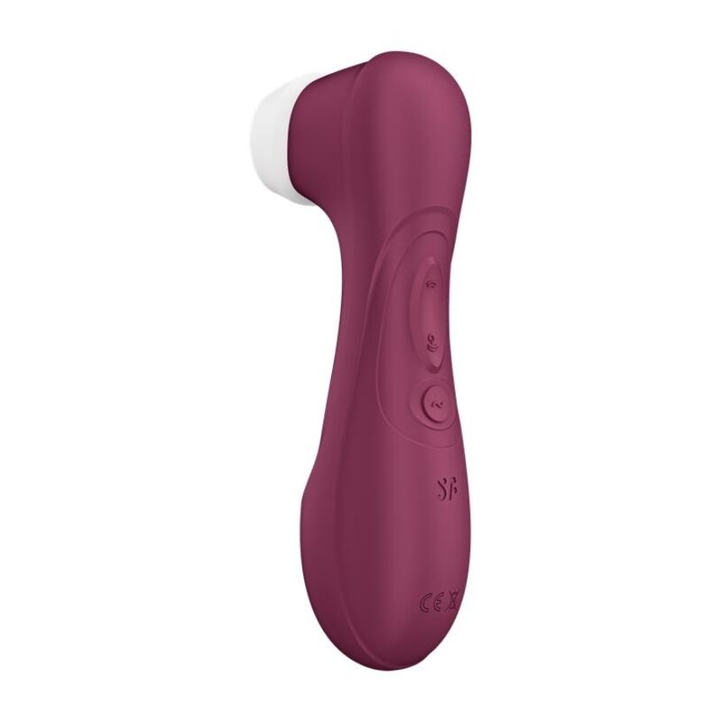 SATISFYER PRO 2 GEN 3 naisten seksilelu, pehmeä ja monipuolinen vibraattori, kuvassa valkoinen ja ergonominen muotoilu