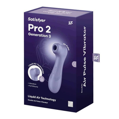 Satisfyer PRO 2 GEN 3 women's sex toy in sleek design, showcasing its ergonomic shape and user-friendly features.