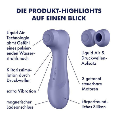 Satisfyer Pro 2 Gen 3, a women's sex toy, featuring a sleek design and ergonomic shape for enhanced pleasure.