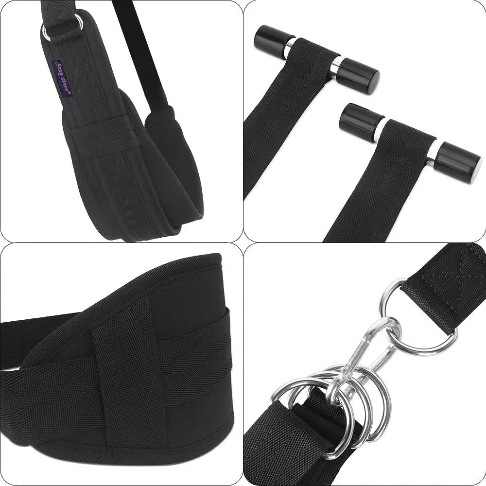 Miesten seksilelu SEKSIKEINU OVIKOUKKU by PLEASUREZ, featuring a sturdy hook for versatile use and enhanced pleasure.