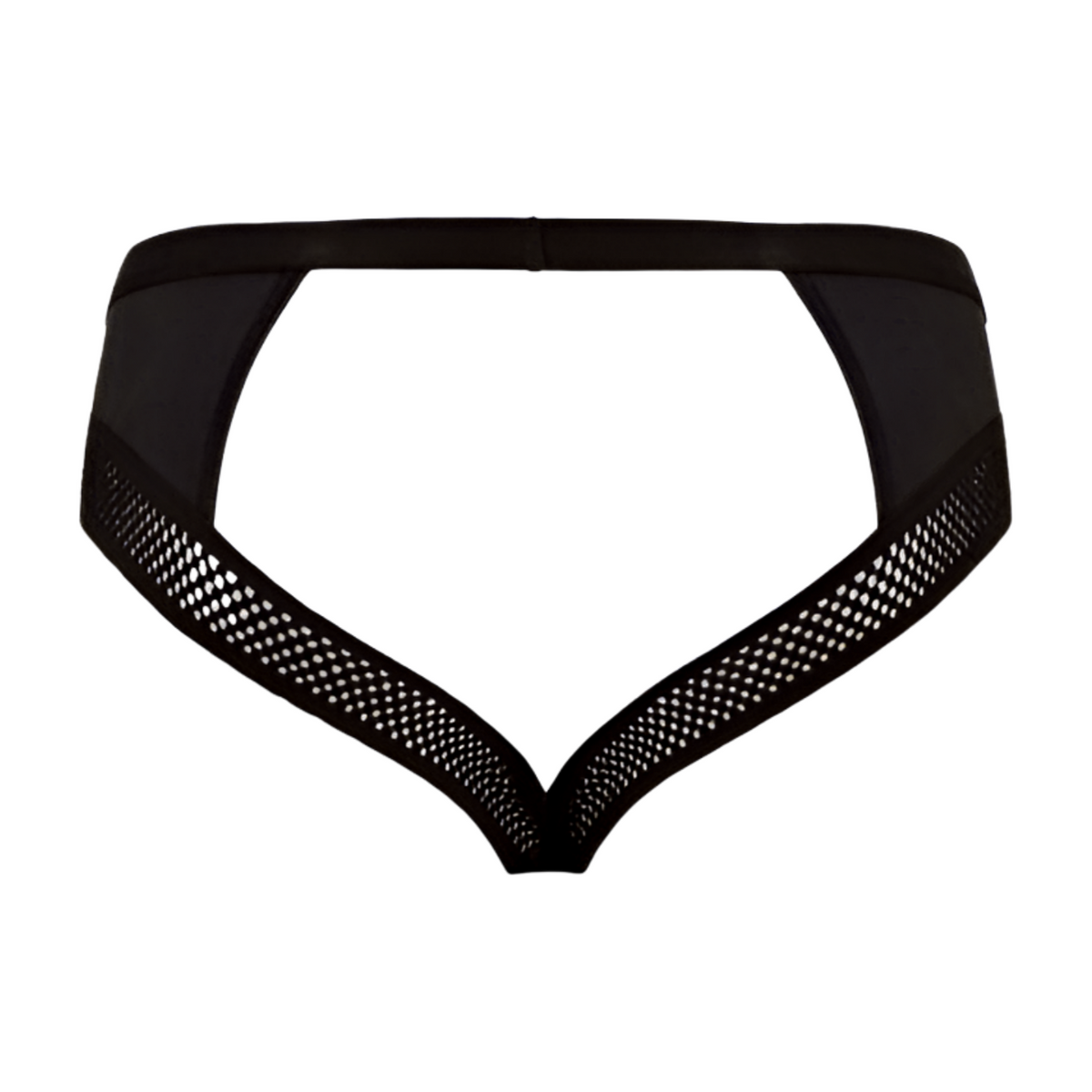 Passion takaa avoimet alusvaatteet, mustat alushousut, pehmeä materiaali ja moderni design, S-koko.