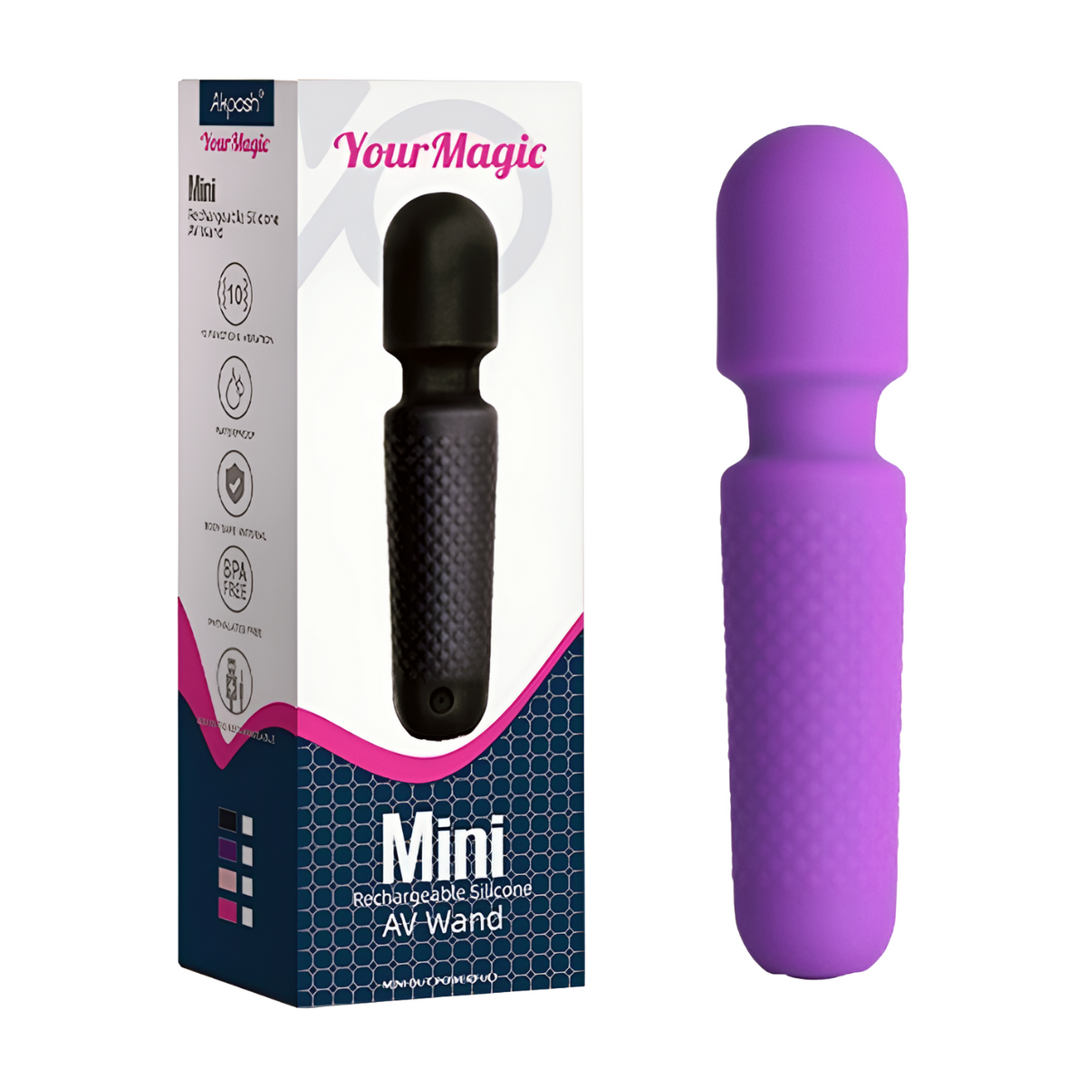 ARMONY Magic Wand Mini naisten seksilelu, tehokas pieni vibraattori, kestävä ja kätevä seksiväline.