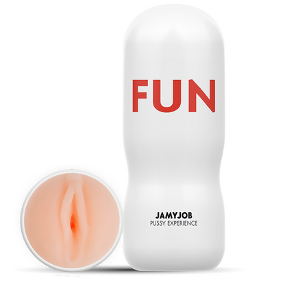 JAMYJOB TEKOVAGINA FUN masturbaattorin kuva, realistinen tekovagina, pehmeä ja yksityiskohtainen ulkonäkö.
