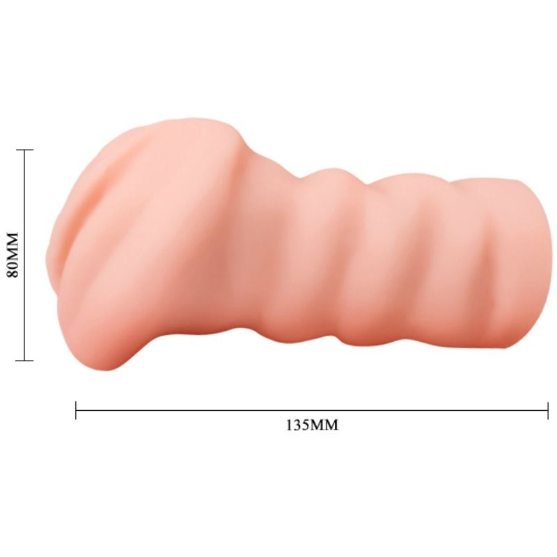 Tekovagina Leila, Crazy Bull - miesten seksilelu, realistinen vagina-tekokuitu, musta, pehmeä ja yksityiskohtainen.