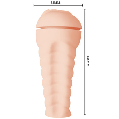Miesten seksilelu CRAZY BULL TEKOVAGINA THRISH 3D, realistinen vagina-malli, pehmeä ja yksityiskohtainen kuva.