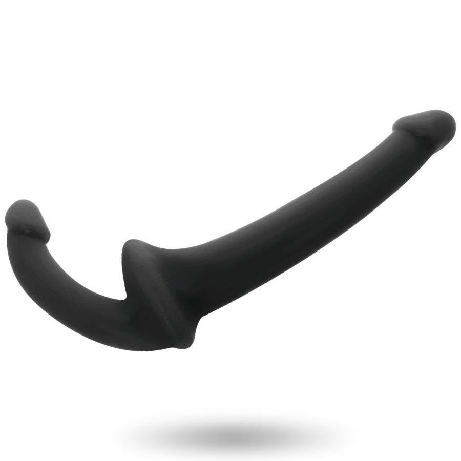 Kaksiportainen strapless TUPLADILDO ADDICTED TOYS dildo, sileä ja joustava, sopii henkilökohtaiseen käyttöön.