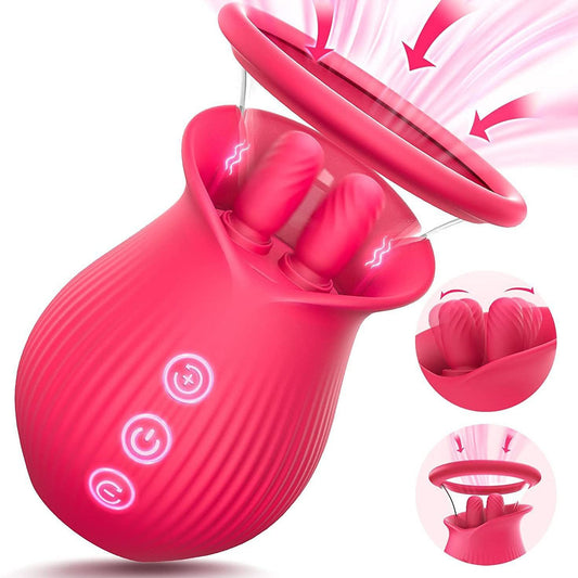 Pleasurez Imevä Kaksi Sormea vibraattori, naisten seksilelu, kaksisorminen muotoilu, tumma väri, moderni design.