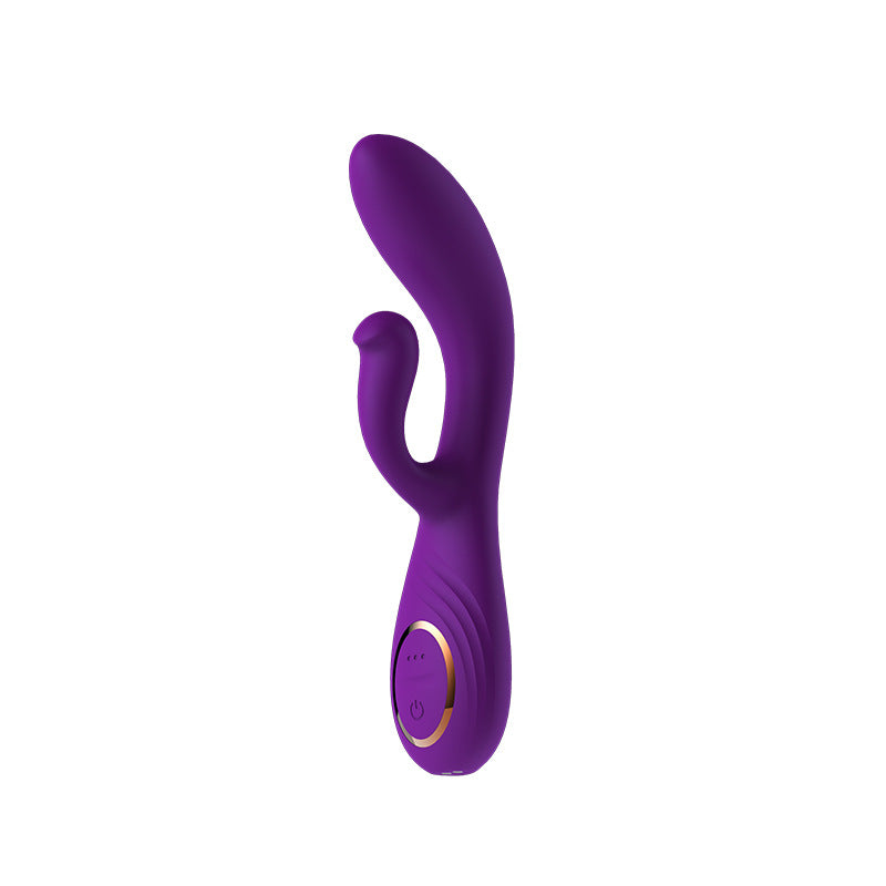 Vibraattori Nuoleva Lumo, naisten seksilelu, violetti väri, PLEASUREZ-merkki, silikoni, pehmeä ja ergonominen muoto.