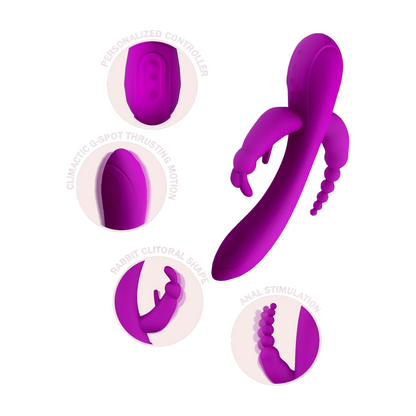 Mustan PLEASUREZ Pure Fun 3 naisten seksilelun vibraattori, pehmeä ja ergonominen seksiväline.