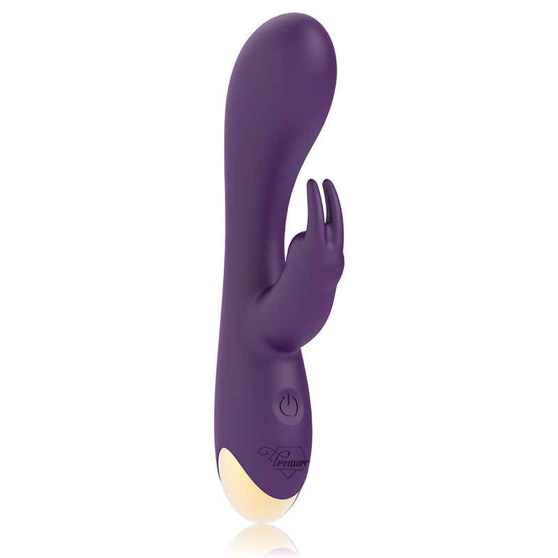 VIBRAATTORI RABBIT Laurence TREASURE naisten seksilelu, vibraattori ja klitoriskiihotin, vaaleanpunainen ja ergonominen muoto.