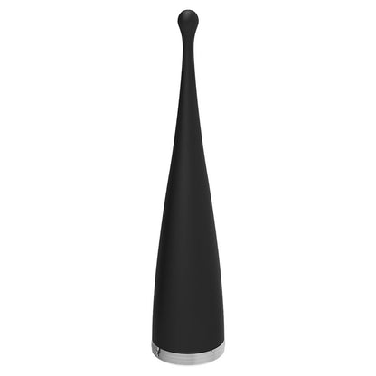 Naisten seksilelu BRILLY GLAM Spot Vibe vibraattori, musta, joustava ja pehmeä materiaalinen seksuaalinen lelu.